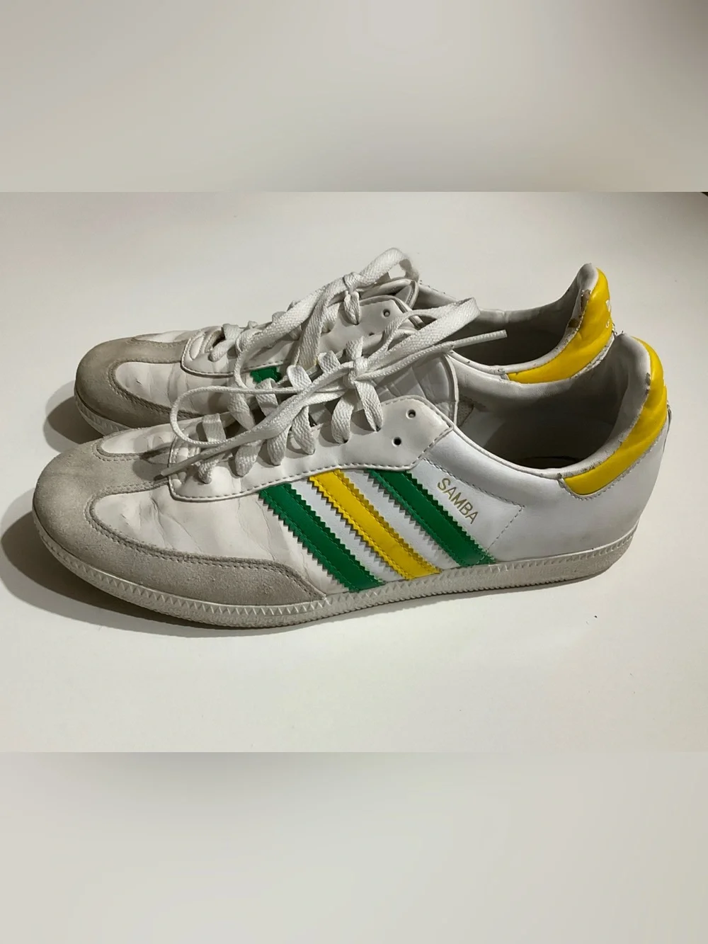 Adidas OG Samba Brazil World Cup Green / Yellow Sneakers Men's US 7